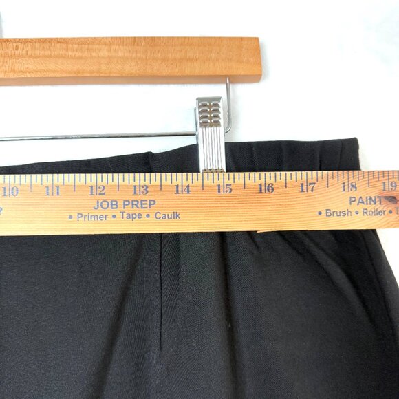 Talbots Skirt Womens 14 W 14W Black Button Front Classic Work Wear Casual - Picture 5 of 7
